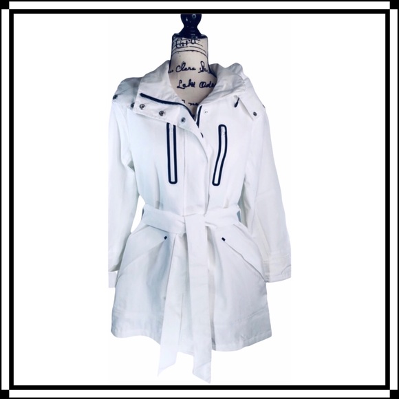 Land’s End - New Belted Hooded Squall Jacket L/P NWT - Picture 2 of 15